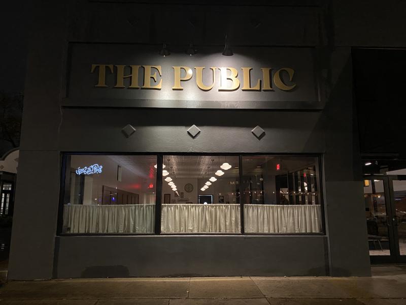 exterior of the public bistro restaurant
