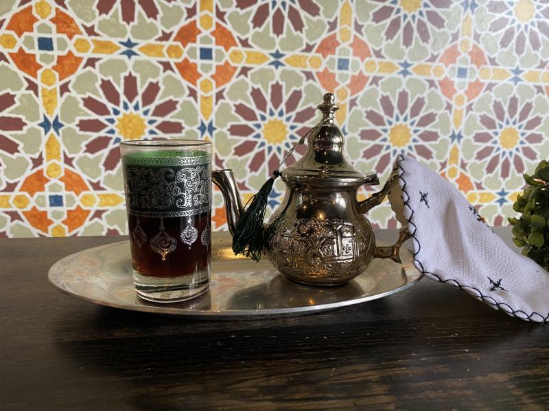 traditional Moroccan tea set