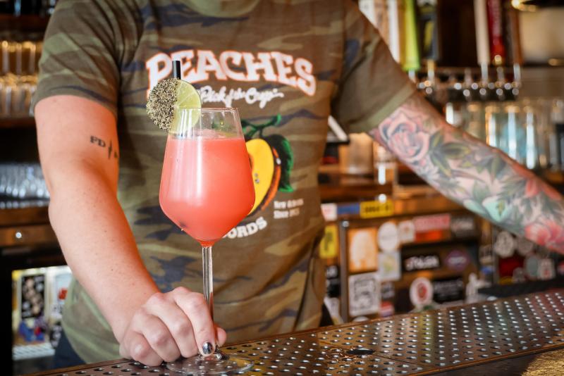 bright cocktail at cameo