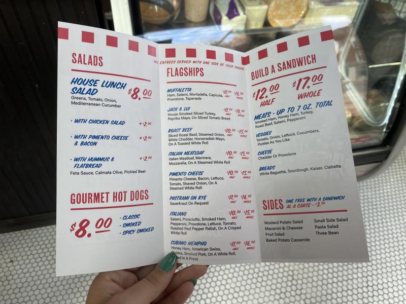 front street deli menu