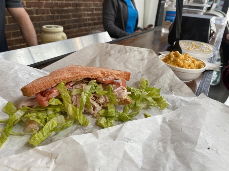 sandwich with tomato bread