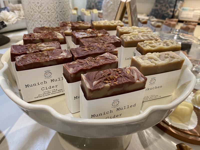 up close shot of soaps