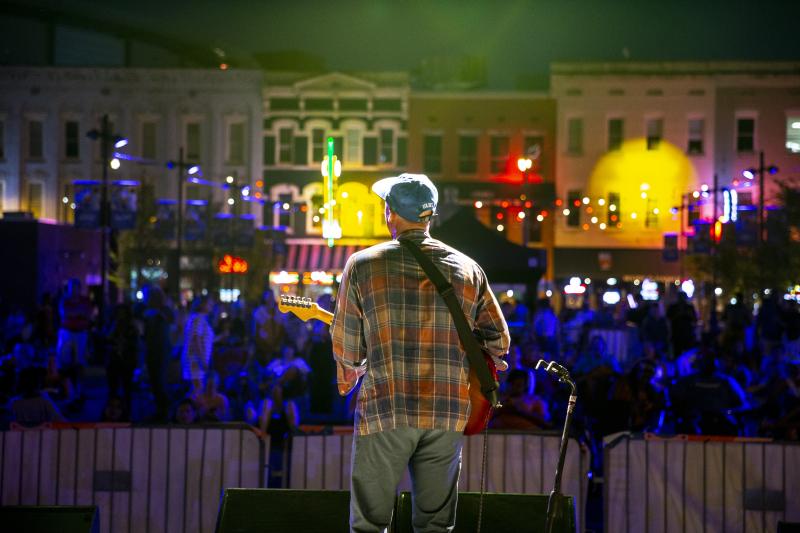 Son Little playing during Get Loud