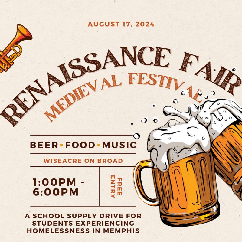 event graphic for renaissance faire
