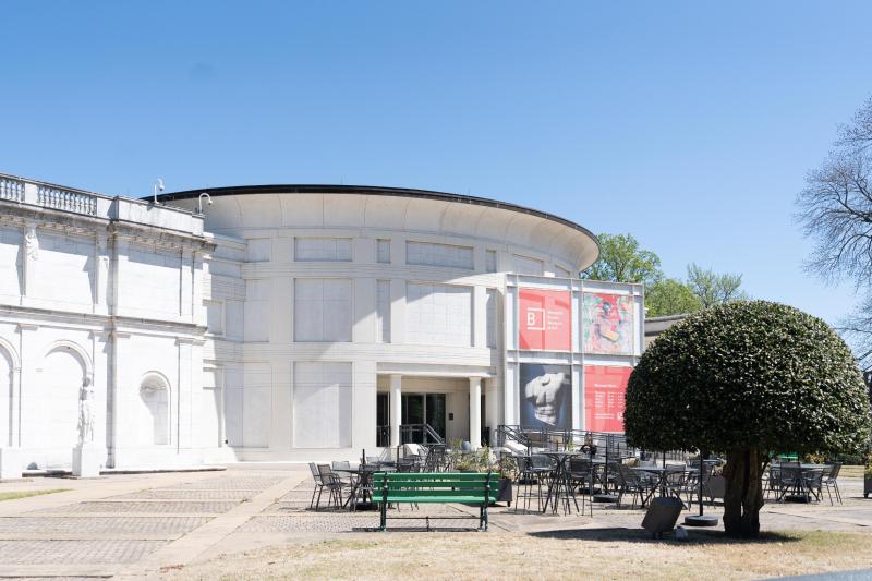 exterior of brooks museum of art