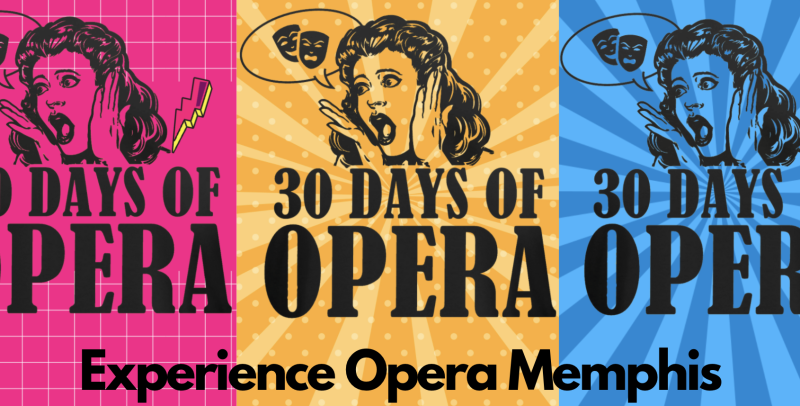 30 days of opera event graphic