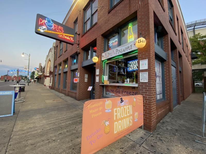 exterior of people's pool hall on beale street