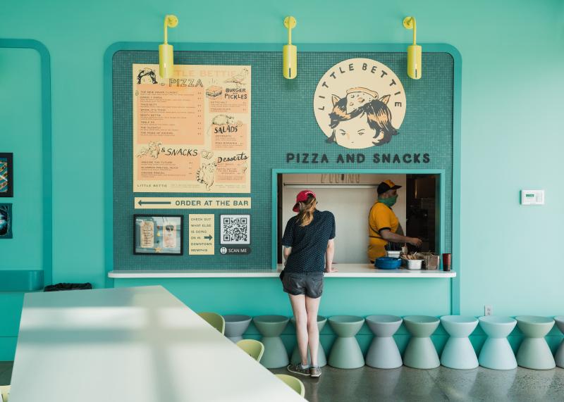 little bettie food stand in wiseacre brewery
