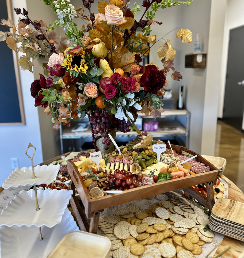 feasting grazing    table