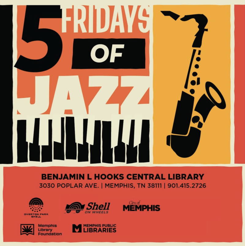 five Fridays of jazz event graphic