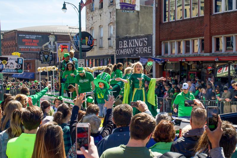 st Patricks day parade on beale street