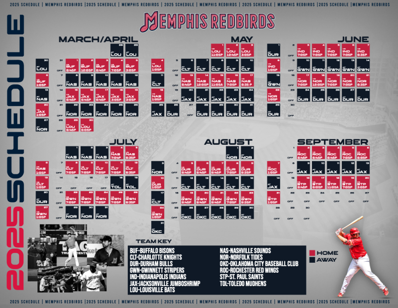 2025 graphic for redbirds season