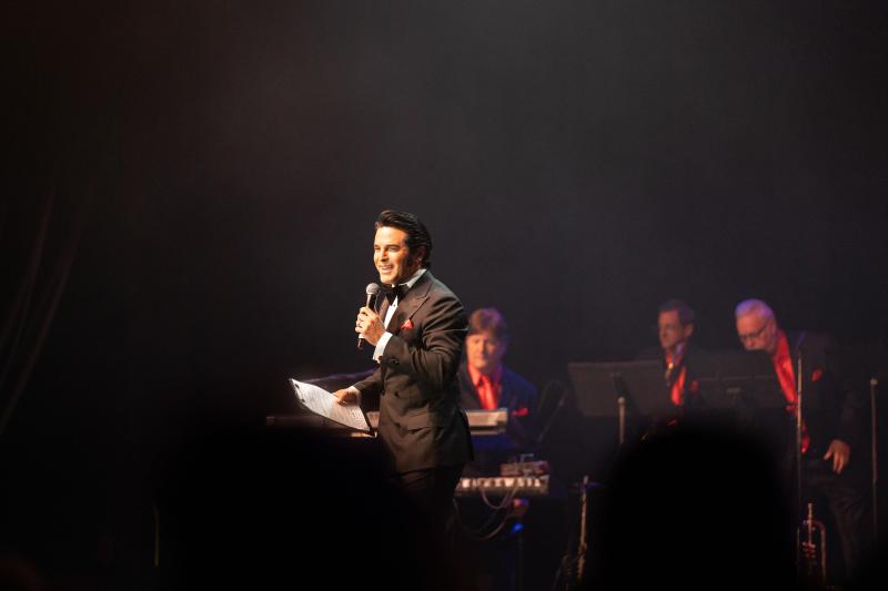 Elvis Tribute artist on stage