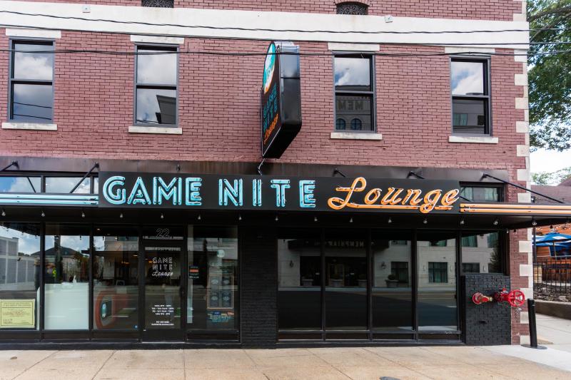 game nite lounge exterior entrance