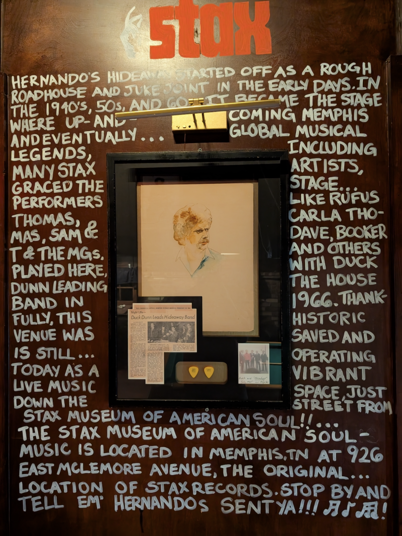 portion of the wall dedicated to the history and impact of STAX