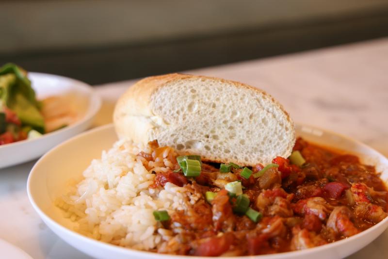 plate of creole food