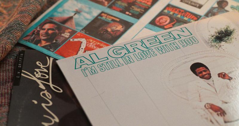 pictures of various vinyl records