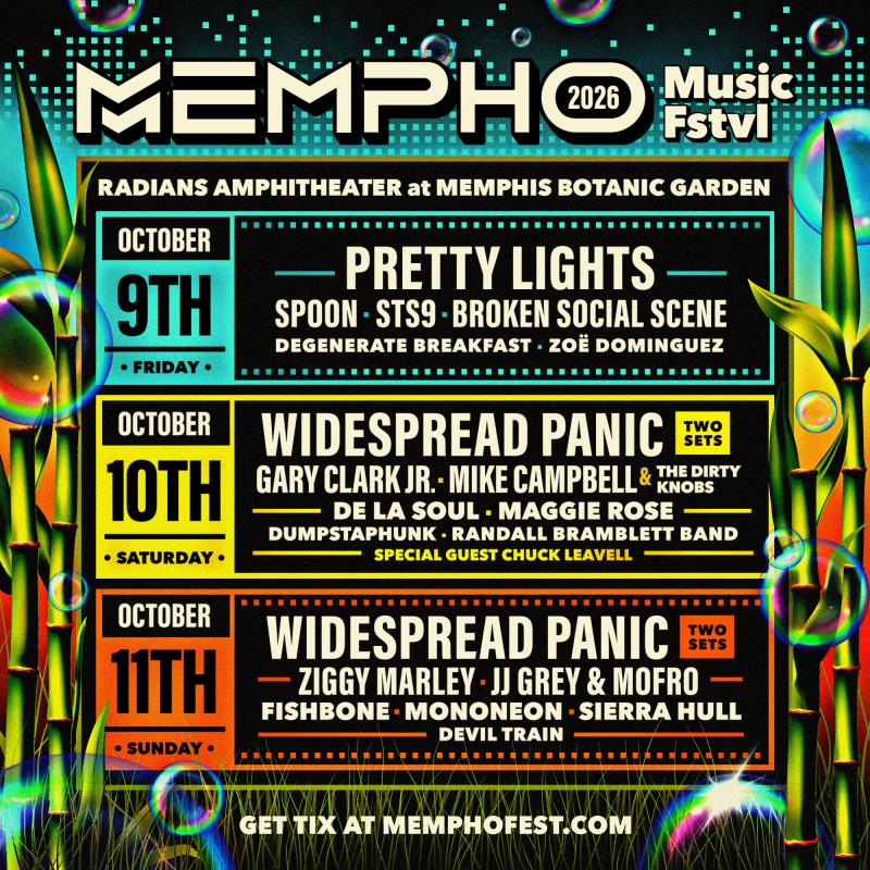 event graphic for 2026 mempho lineup