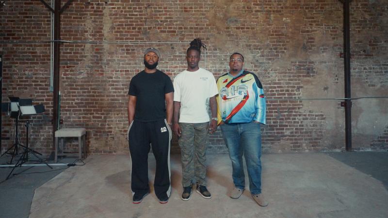 three african american men standing side by side looking into the camera, alexander, saint, and luther of tapped in 901