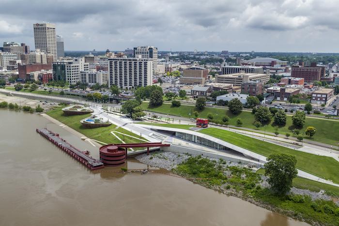 Beale Street Landing Boat Dock Aerial