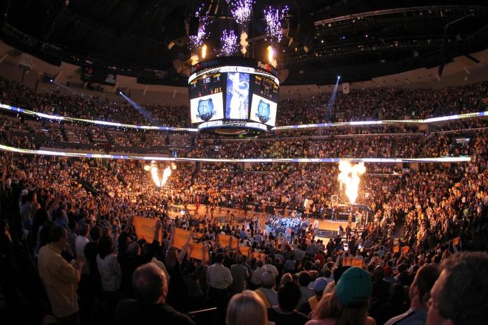 Memphis Grizzlies playing at FedExForum. Photo Credit: Joe Murphy/NBAE/Getty Images