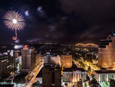 Fourth of July Fireworks over Downtown Memphis | Phillip Van Zandt