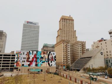 Mural on Madison Avenue by Autozone Park