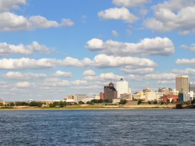 Memphis skyline from the river