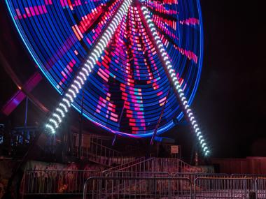 ferris wheel at Memphis Zoo Lights