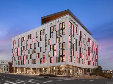 Exterior of the Hyatt Centric Beale Street Memphis. Photo by Christopher Villano.