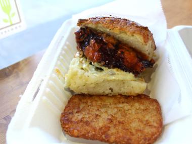chicken biscuit with hashbrown