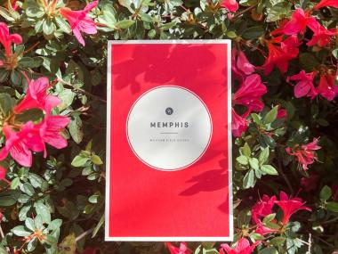 wildsam memphis book in front of azaleas