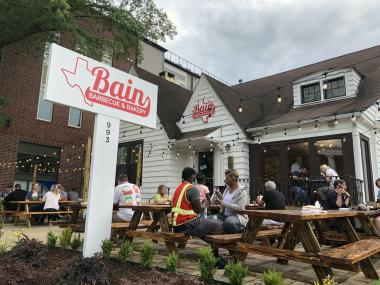 front patio of bain bbq