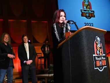 priscilla presley at memphis music hall of fame 2022 induction