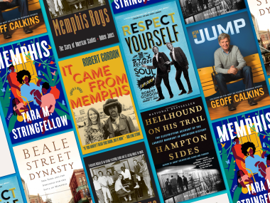 graphic showing multiple covers of memphis books