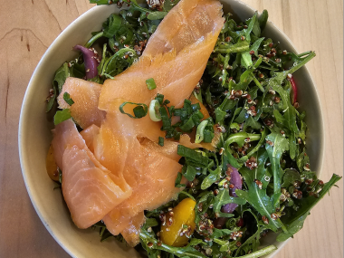Grain Bowl with Smoked Salmon