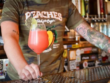 bright cocktail at cameo