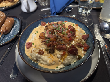 grits plate from blue restaurant