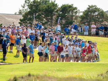 people watching golfers during FedEx St. Jude Golf Tournament