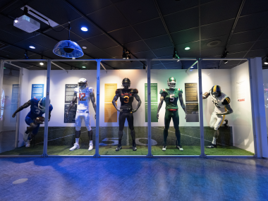 football players in HBCU jerseys