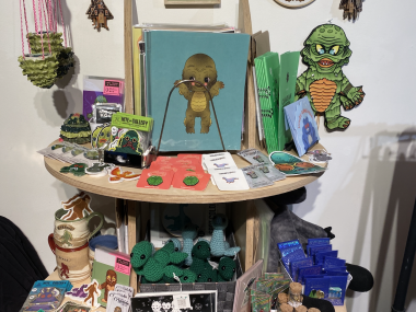 items for sale on display at Monster Market