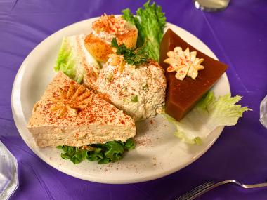 sampler plate at Calvary Waffle shop