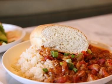 plate of creole food