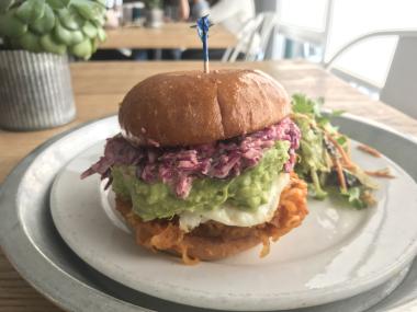 Vegetarian BBQ sandwich