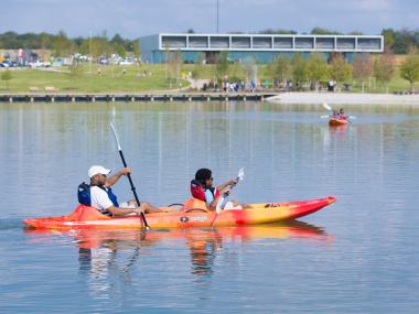 Kayaking at Shelby Farms Memphis