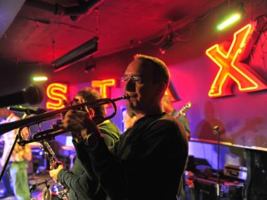 Trumpet player at IBC